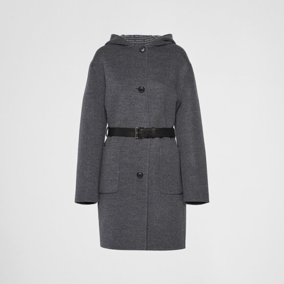 PRADA NEW COAT SINGLE BREASTED DOUBLE WOOL COAT NEW 40 - Picture 1 of 14